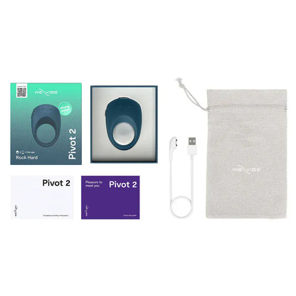 Anneau Érectile Vibrant Connecté - We-Vibe Pivot 2 | Contrôle & Plaisir Partagé à Deux We-Vibe Sensations plus