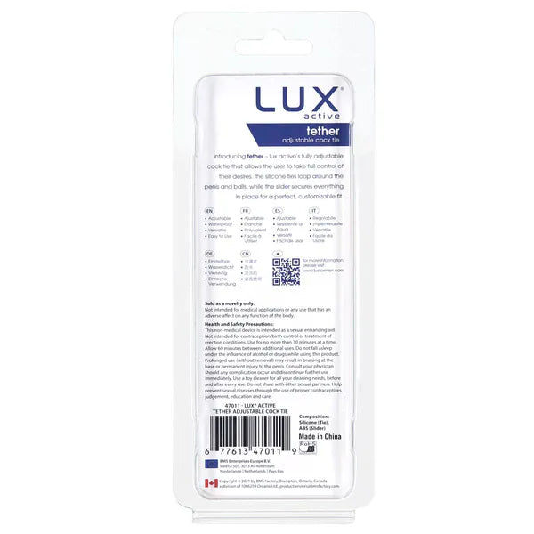 Anneau Pénien Ajustable - Tether | LUX Active LUX active Sensations plus