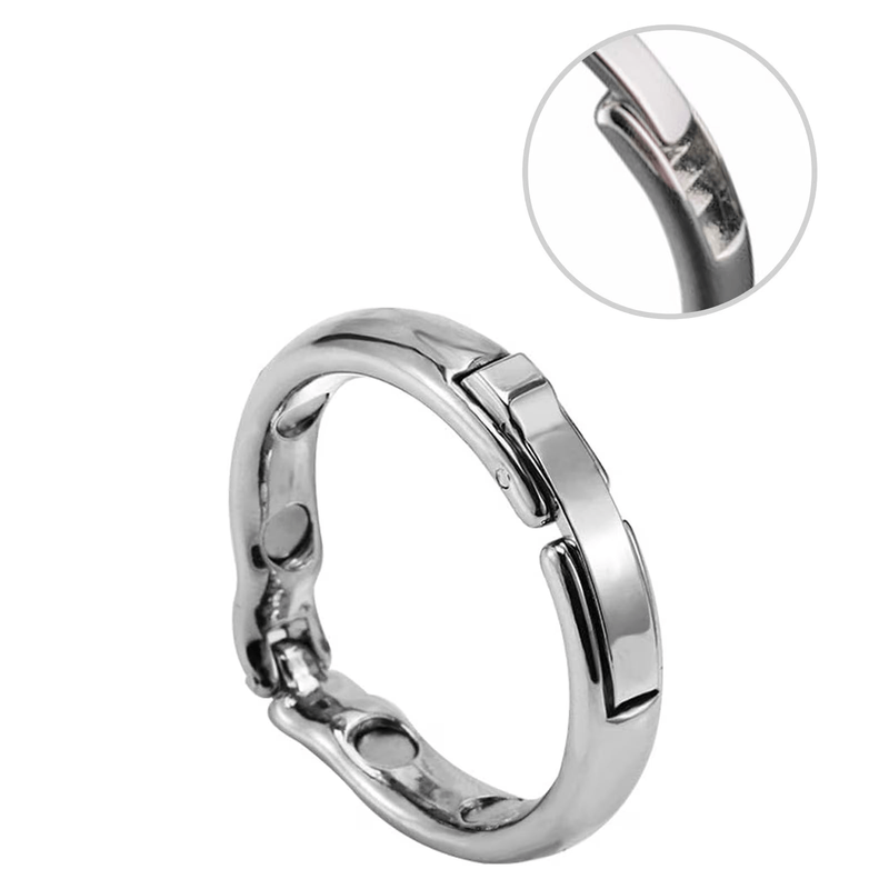 Anneau Réglable en Acier inox - Cuff Locked | Stimulation Magnétique & Plaisir Prolongé Locked Sensations plus