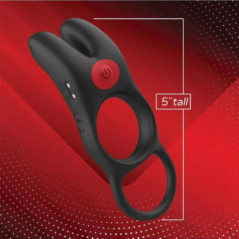 Anneau Vibrant Puissant - Red Dot Cock Ring V1 | 10 modes, Silicone, Étanche & Sans Fil Red Dot Cock Ring Sensations plus