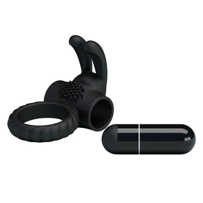 Anneau Vibrant Rabbit - Pretty Love Eudora | 10 modes & Double Stimulation Pénis & Clitoris Pretty Love Sensations plus