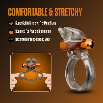 Anneau Vibrant Rechargeable - Stay Hard | Forme de Taureau Blush Novelties Sensations plus