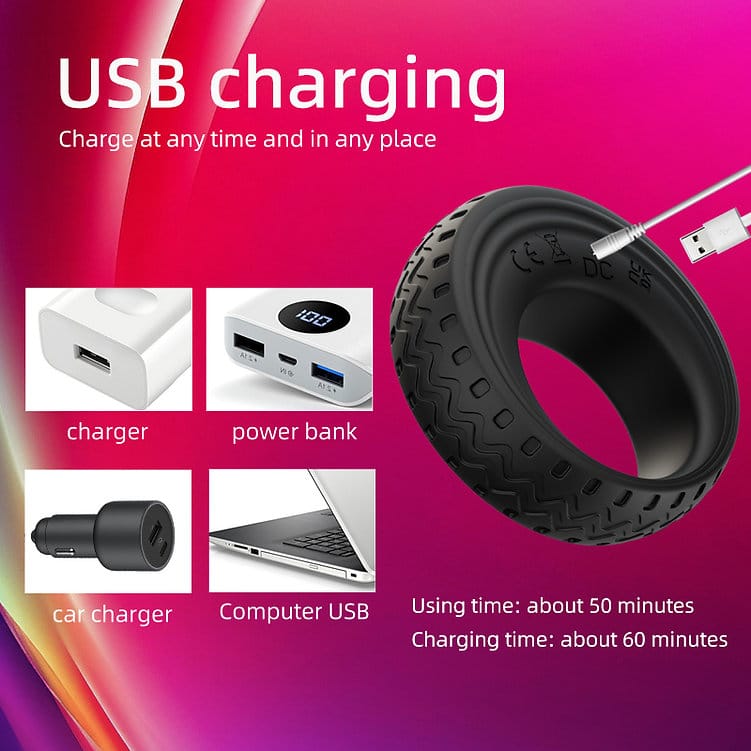 Anneau Vibrant Rechargeable - Whirlwind Tire Cock Ring | 10 Modes de Vibrations Puissant Secwell Sensations plus