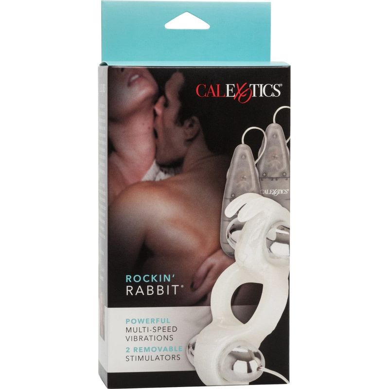 Anneau Vibrant Rockin' Rabbit – Double Stimulation Clitoridienne & Érectile CalExotics Sensations plus