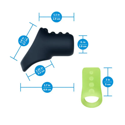 Anneaux Cockslings - Performance Plus Flare |  2 Anneaux en Silicone Dont 1 Phosphorescent Performance Plus Sensations plus