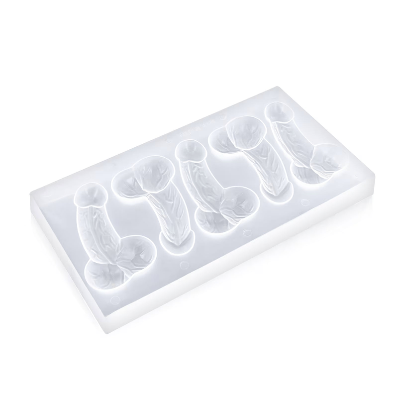 Bac à Glaçons Pénis - Sex Ice Maker | 5 Glaçons en Forme de Pénis pour Apéros Coquins Fun Novelties Sensations plus