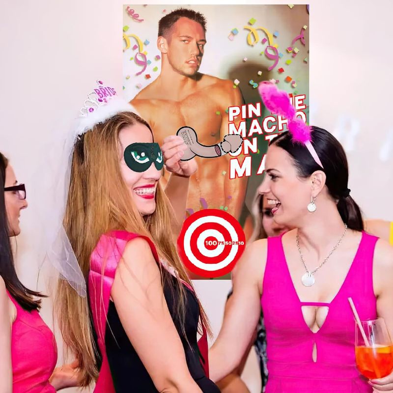 Bachelorette -  Épingler le Macho Pipedream Sensations plus