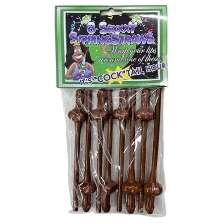 Bachelorette - Lot de 8 pailles pénis - Sexxxy Sipping Straws Sensations Plus Sensations plus