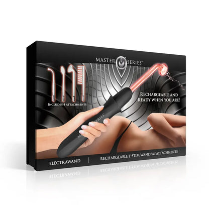 Baguette Violette E-Stim - Electrawand Rechargeable | 4 Électrodes Master Series Sensations plus