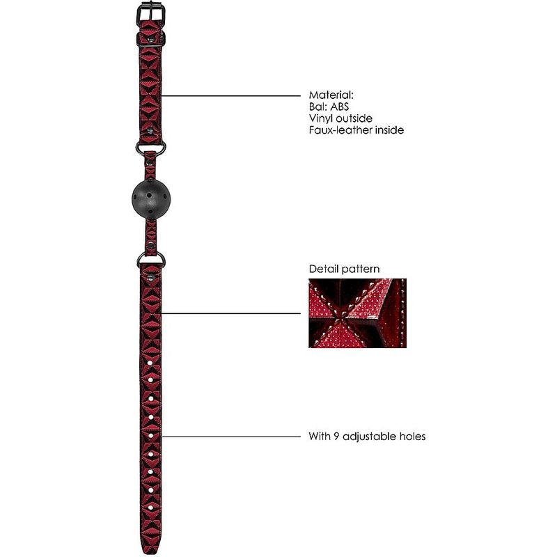 Bâillon-Boule de Luxe – Breathable Luxury Ball Gag | Luxe et soumission Ouch! Luxury Sensations plus