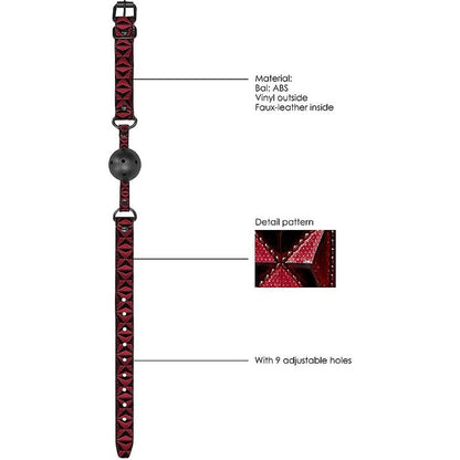 Bâillon-Boule de Luxe – Breathable Luxury Ball Gag | Luxe et soumission Ouch! Luxury Sensations plus