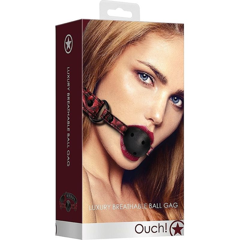 Bâillon-Boule de Luxe – Breathable Luxury Ball Gag | Luxe et soumission Ouch! Luxury Sensations plus