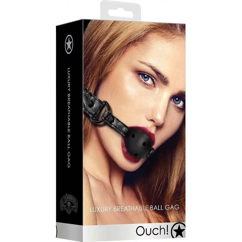 Bâillon-Boule de Luxe – Breathable Luxury Ball Gag | Luxe et soumission Ouch! Luxury Sensations plus