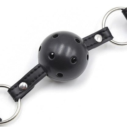 Bâillon Boule - FetishTentation | Ball Gag Perforée, Pinces à Seins pour Soumission & Plaisirs FetishTentation Sensations plus