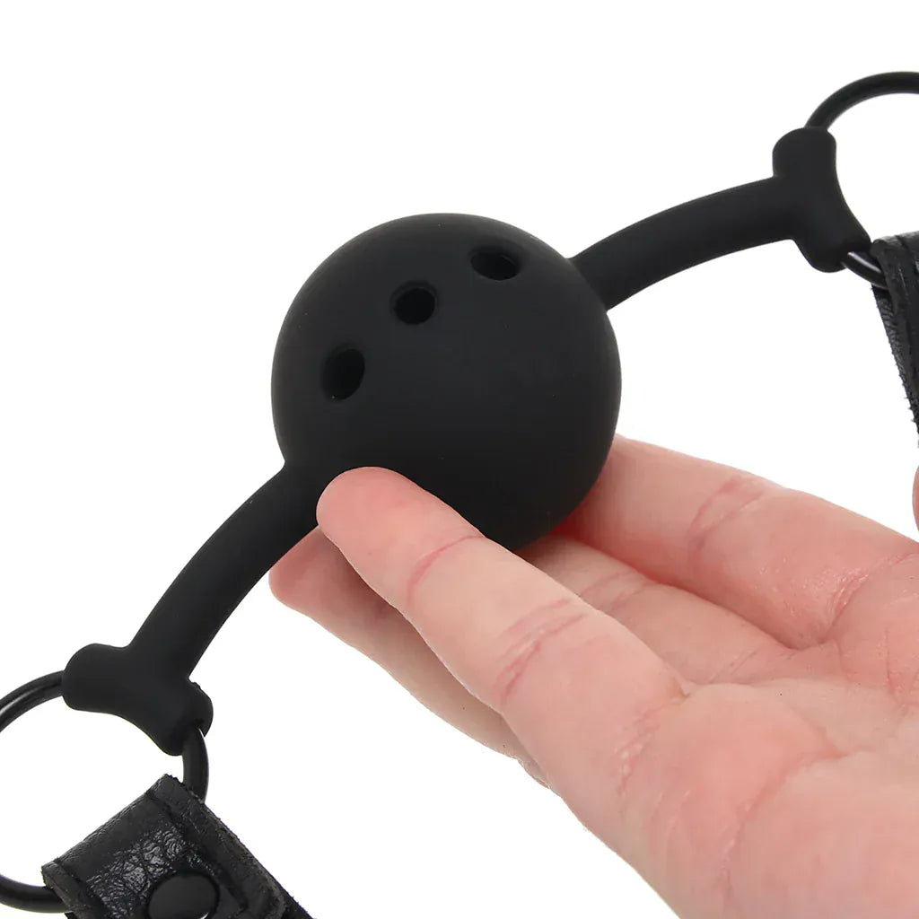 Bâillon Boule Respirant & Masque - Nocturnal Collection | Jeu BDSM, Confort & Style Calexotics Sensations plus