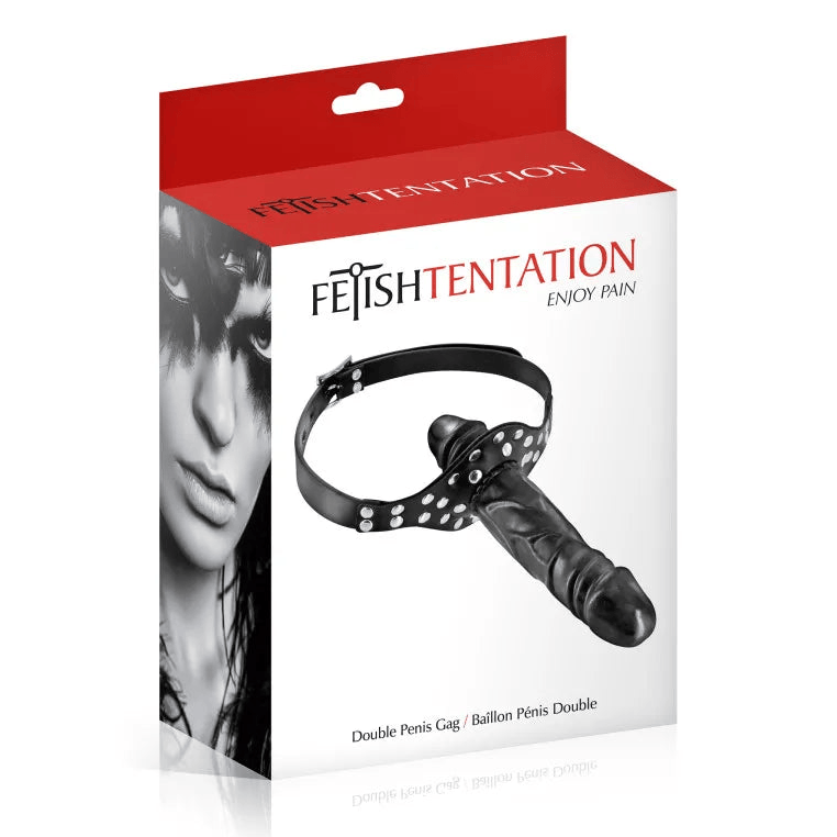 Bâillon Double avec Dildos Réalistes - FetishTentation | Sangle Réglable, Souple & Douce FetishTentation Sensations plus