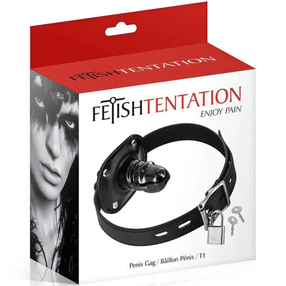 Bâillon Pénis 5,5cm - FetishTentation | Mini Dildo Noir pour Jeux de Soumission & BDSM FetishTentation Sensations plus