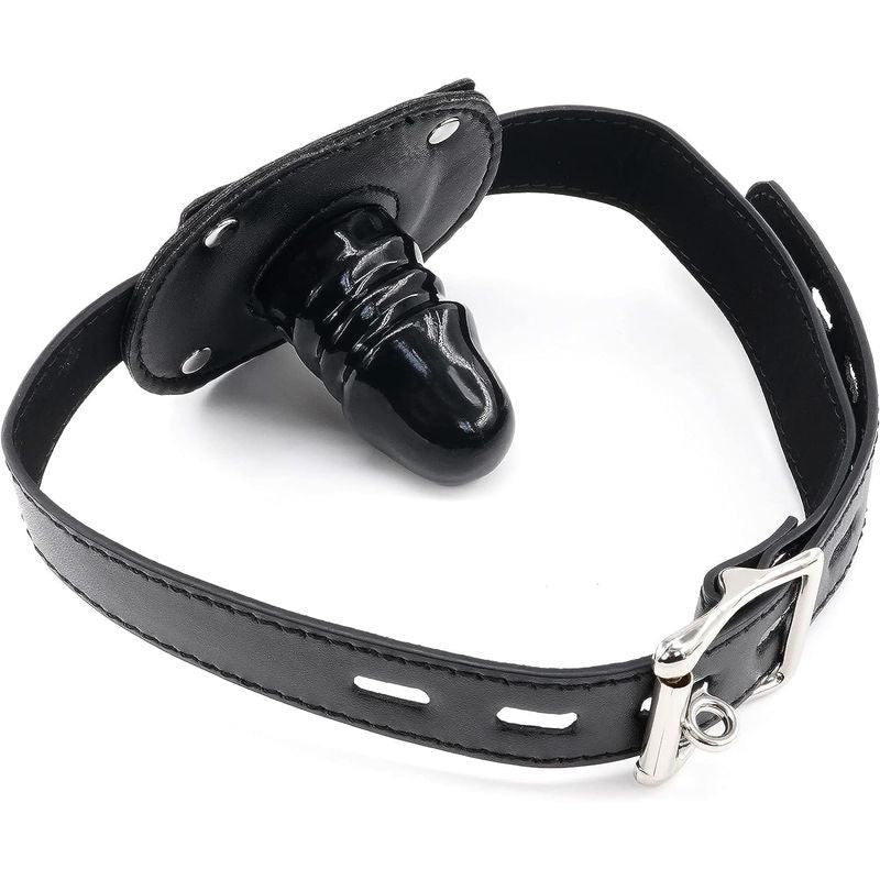 Bâillon Pénis 5,5cm - FetishTentation | Mini Dildo Noir pour Jeux de Soumission & BDSM FetishTentation Sensations plus