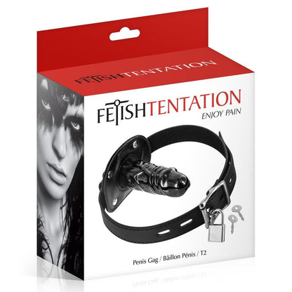 Bâillon Pénis de 9,5cm - FetishTentation | Mini Dildo Noir pour Jeux de BDSM & Soumission FetishTentation Sensations plus