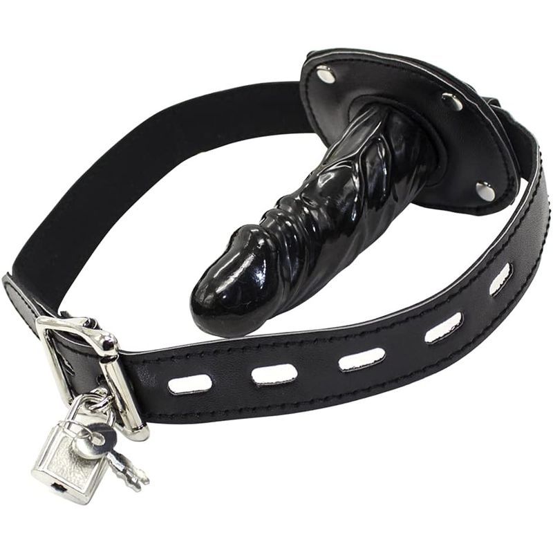 Bâillon Pénis de 9,5cm - FetishTentation | Mini Dildo Noir pour Jeux de BDSM & Soumission FetishTentation Sensations plus