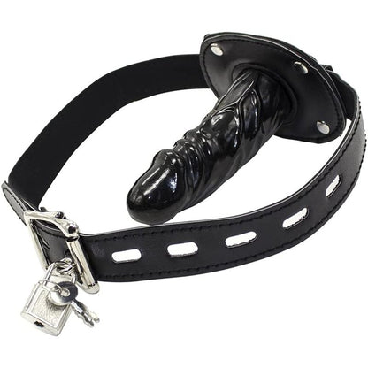 Bâillon Pénis de 9,5cm - FetishTentation | Mini Dildo Noir pour Jeux de BDSM & Soumission FetishTentation Sensations plus