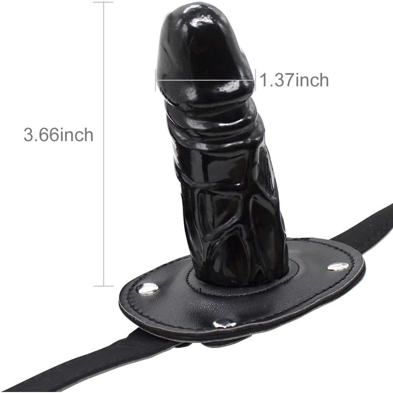 Bâillon Pénis de 9,5cm - FetishTentation | Mini Dildo Noir pour Jeux de BDSM & Soumission FetishTentation Sensations plus