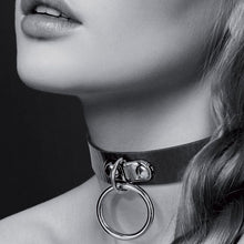 Bijoux Pour Toi – Collier Ras de Cou Fetish | Noir en Similicuir Ajustable & Anneau Bijoux pour toi Sensations plus