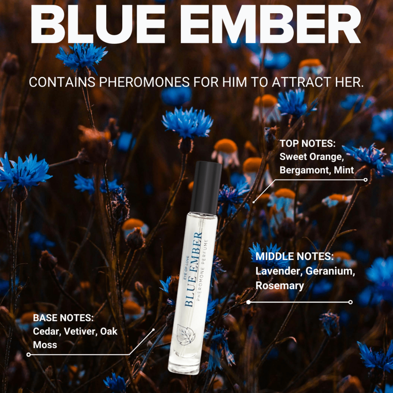 Bloom Male Indica - Blue Ember | Parfum aux phéromones pour homme Eye of Love Sensations plus