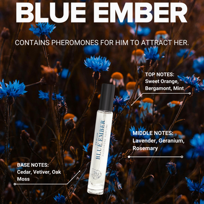 Bloom Male Indica - Blue Ember | Parfum aux phéromones pour homme Eye of Love Sensations plus