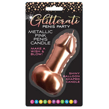 Bougies d'Anniversaire - Glitterati Penis Party | Forme de Pénis Rose Little Genie Sensations plus