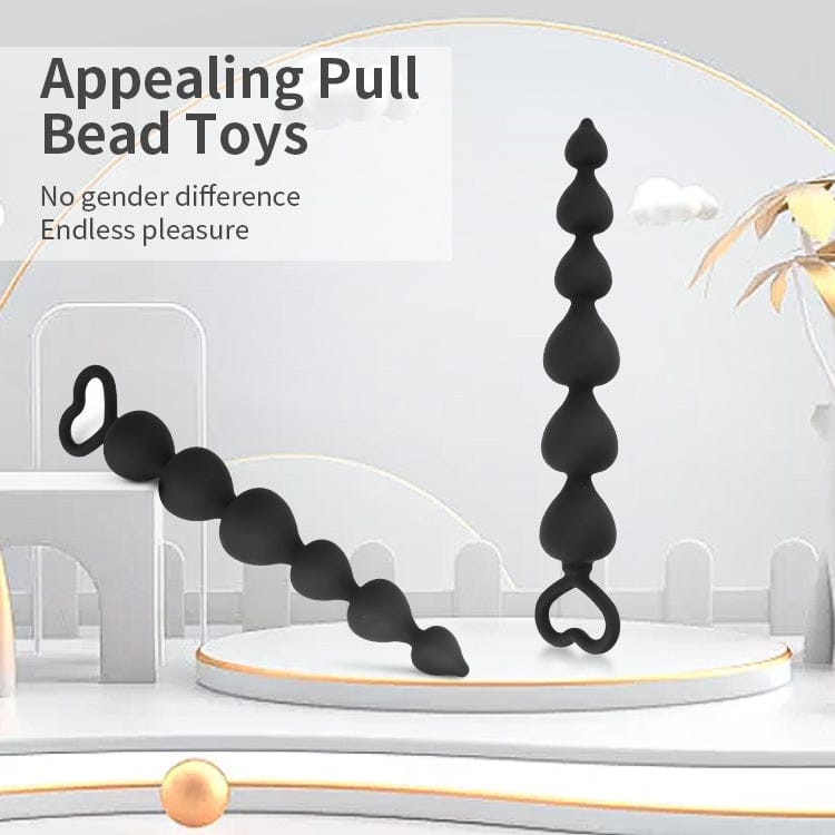 Boules Anal 17cm - Back Secret | Chapelet Anal de Six Boules Anal en Forme de Coeur Vivilo Sensations plus