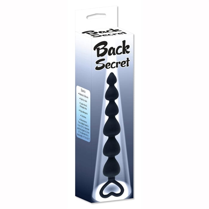 Boules Anal 17cm - Back Secret | Chapelet Anal de Six Boules Anal en Forme de Coeur Vivilo Sensations plus