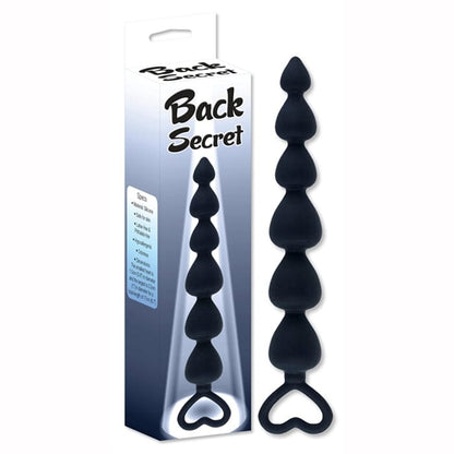 Boules Anal 17cm - Back Secret | Chapelet Anal de Six Boules Anal en Forme de Coeur Vivilo Sensations plus