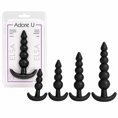 Boules Anales Graduelles en Silicone - Elsa  4 Formats | Adore U Anal Adore U - Anal Sensations plus