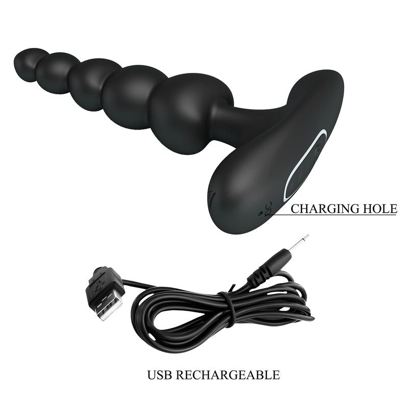 Boules Anales Vibrantes - Pretty Love Corban | 5 Perles Progressives & 12 Modes Puisant Pretty Love Sensations plus