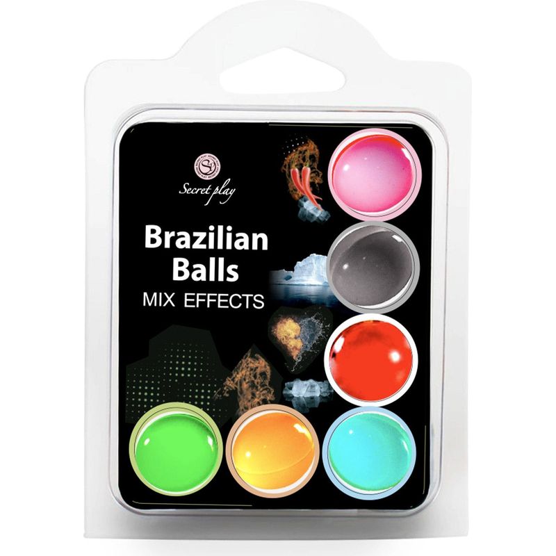 Boules de Massage Érotiques – Brazilian Balls Mix Effects | Coffret 6 Effets Secret Play Sensations plus