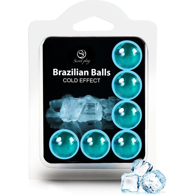 Boules de Massage Lubrifiante - Brazilian Balls Cold Effect | Effet Froid Glacée Secret Play Sensations plus