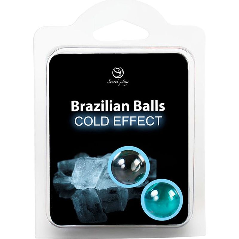 Boules de Massage Lubrifiante - Brazilian Balls Cold Effect | Effet Froid Glacée Secret Play Sensations plus