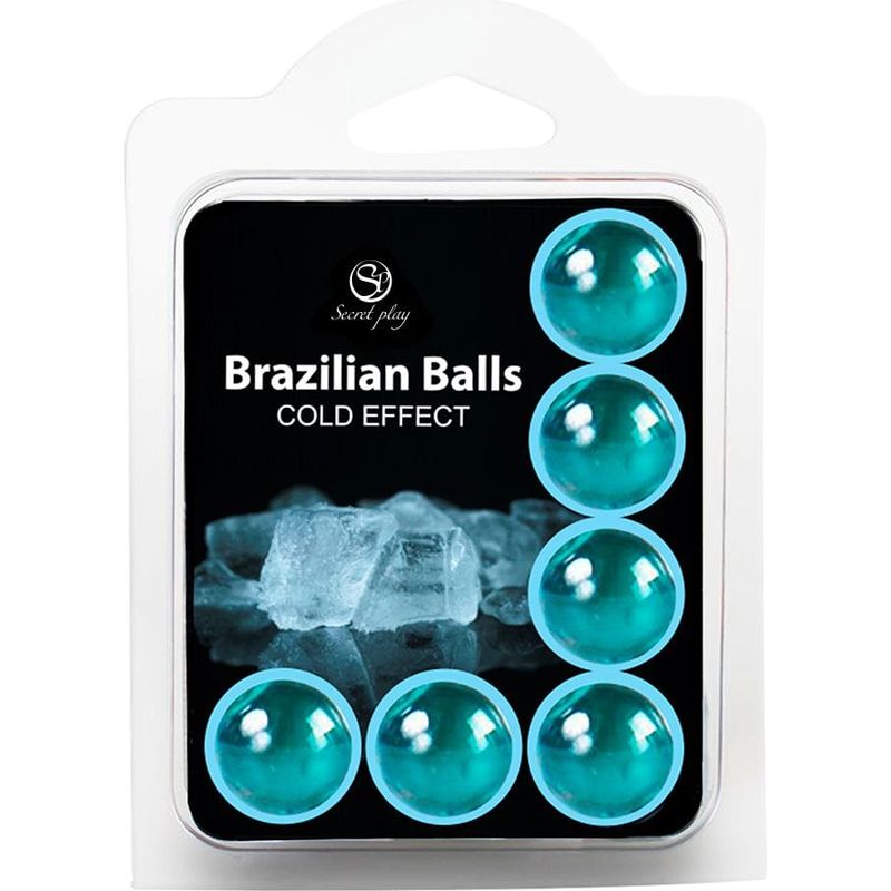 Boules de Massage Lubrifiante - Brazilian Balls Cold Effect | Effet Froid Glacée Secret Play Sensations plus