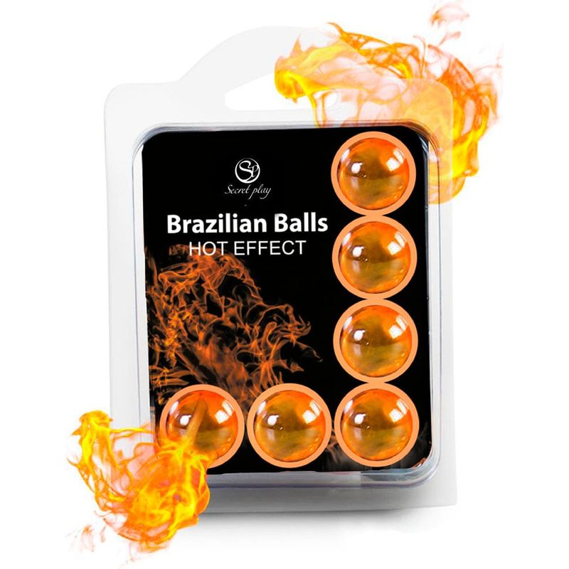 Boules de Massage Lubrifiante Érotiques - Brazilian Balls Hot | Effet Chauffant Secret Play Sensations plus