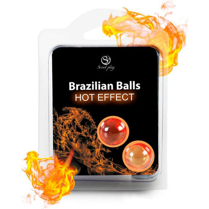 Boules de Massage Lubrifiante Érotiques - Brazilian Balls Hot | Effet Chauffant Secret Play Sensations plus