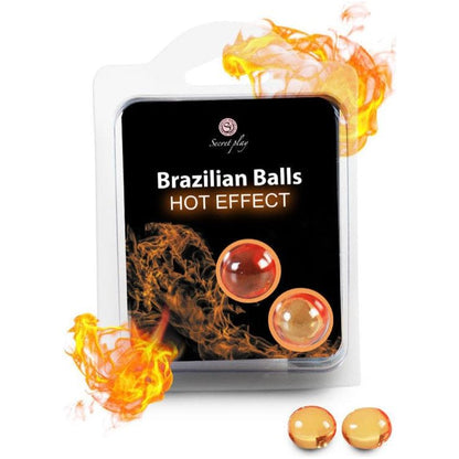 Boules de Massage Lubrifiante Érotiques - Brazilian Balls Hot | Effet Chauffant Secret Play Sensations plus