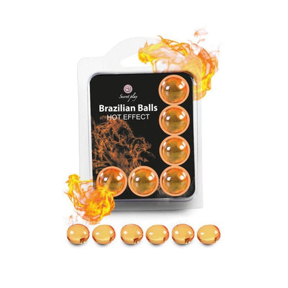 Boules de Massage Lubrifiante Érotiques - Brazilian Balls Hot | Effet Chauffant Secret Play Sensations plus