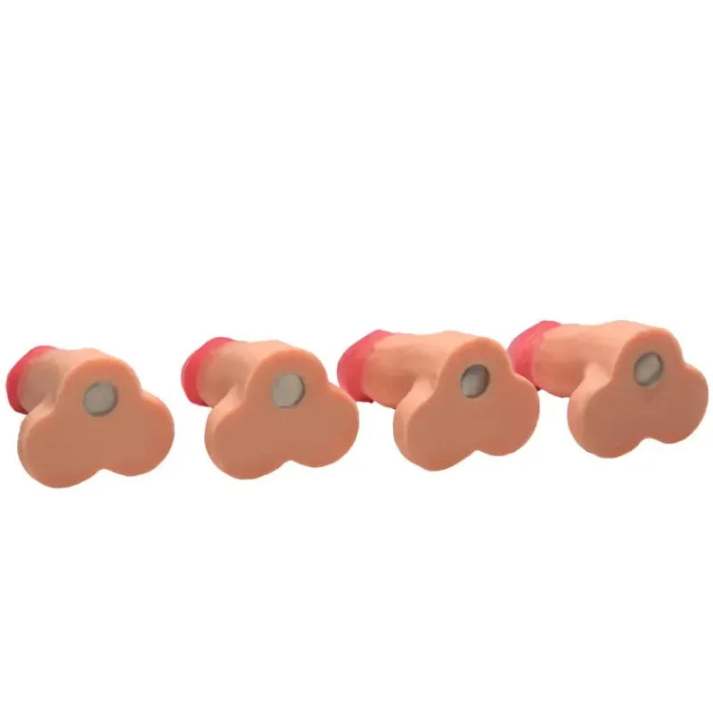 Cadeau Humoristique Adulte - Magnetic Snap-On Peckers | 4 Mini Pénis XR Brands Sensations plus