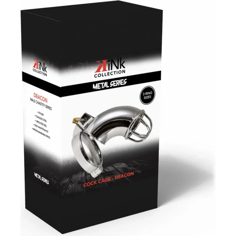 Cage de Chasteté - Deacon | Acier Chromé & Verrouillage Sécurisé kink Sensations plus