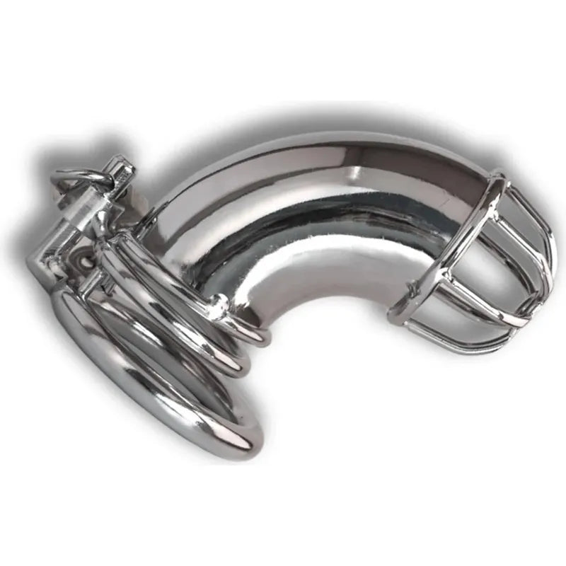 Cage de Chasteté - Deacon | Acier Chromé & Verrouillage Sécurisé kink Sensations plus