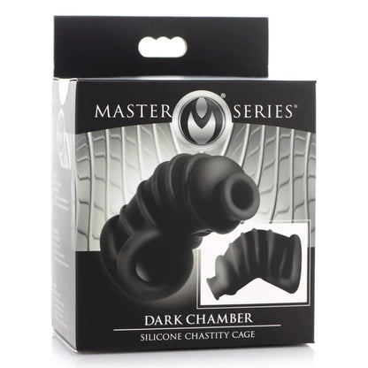 Cage de Chasteté en Silicone - Dark Chamber | Souple, Discrète & Confortable Master Series Sensations plus