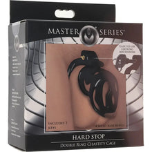 Cage de Chasteté Master Series -  Hard Stop Double Ring Chastity Cage Master Series Sensations plus