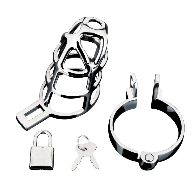 Cage de Chasteté Métallique - Enslave Cock Cage | Contrôle, Discipline & Soumission Blue Line Sensations plus