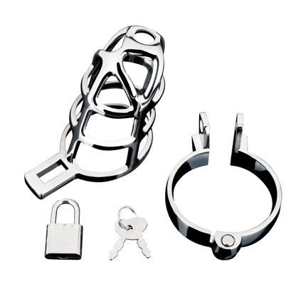 Cage de Chasteté Métallique - Enslave Cock Cage | Contrôle, Discipline & Soumission Blue Line Sensations plus